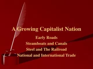A Growing Capitalist Nation