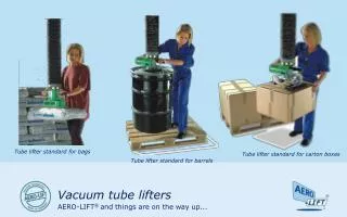 Vacuum tube lifters
