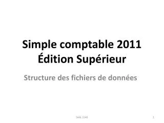 simple comptable 2011 dition sup rieur
