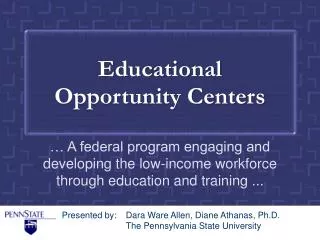 Educational Opportunity Centers