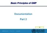 Basic Principles of GMP - slide 1