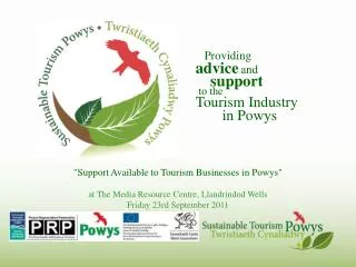 Providing advice and support to the Tourism Industry in Powys