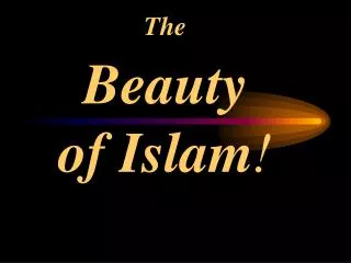 The Beauty of Islam !