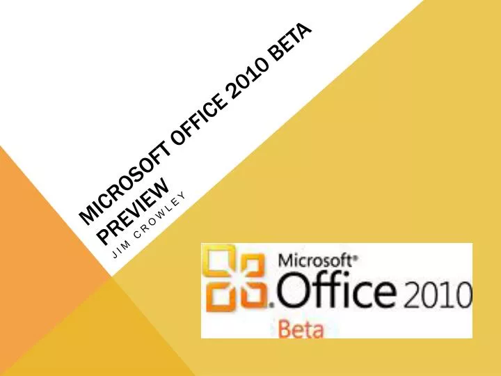 microsoft office 2010 beta preview