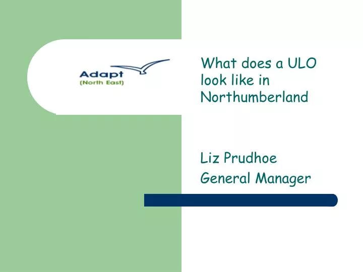what does a ulo look like in northumberland liz prudhoe general manager