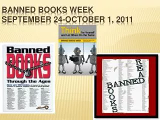 Banned Books Week September 24-October 1, 2011