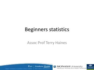Beginners statistics