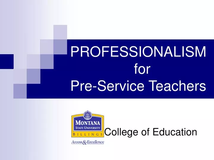 professionalism for pre service teachers