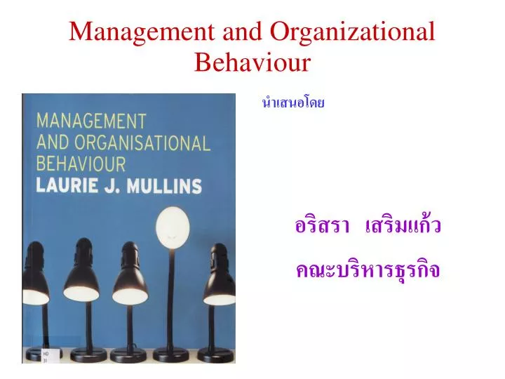 management and organizational behaviour