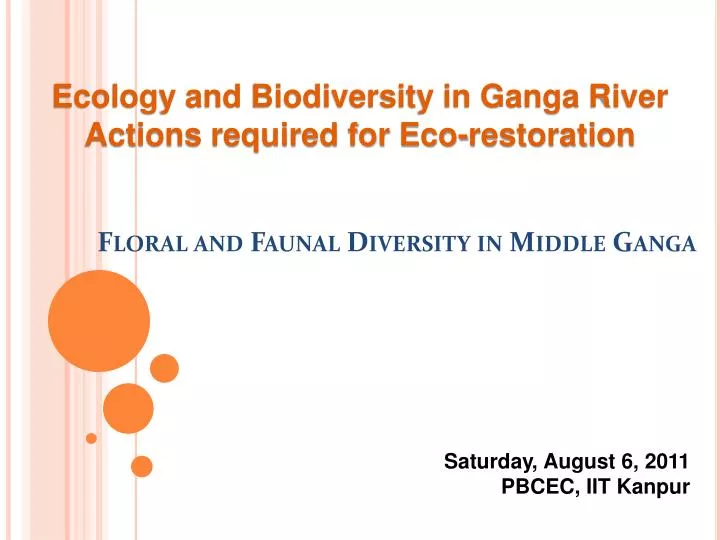 floral and faunal diversity in middle ganga