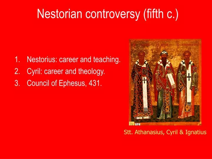 nestorian controversy fifth c