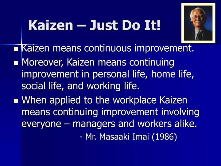 kaizen just do it