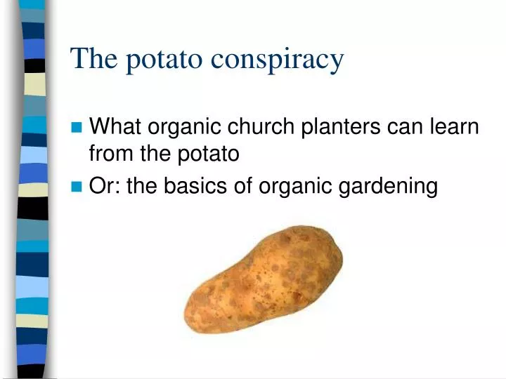 the potato conspiracy