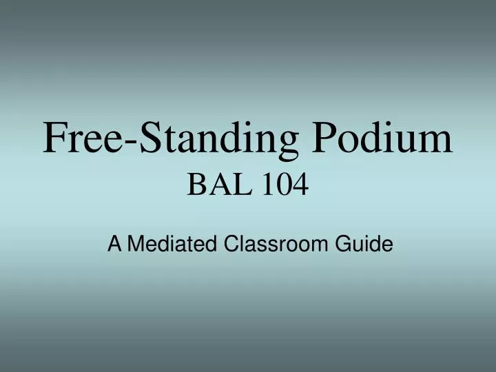 free standing podium bal 104