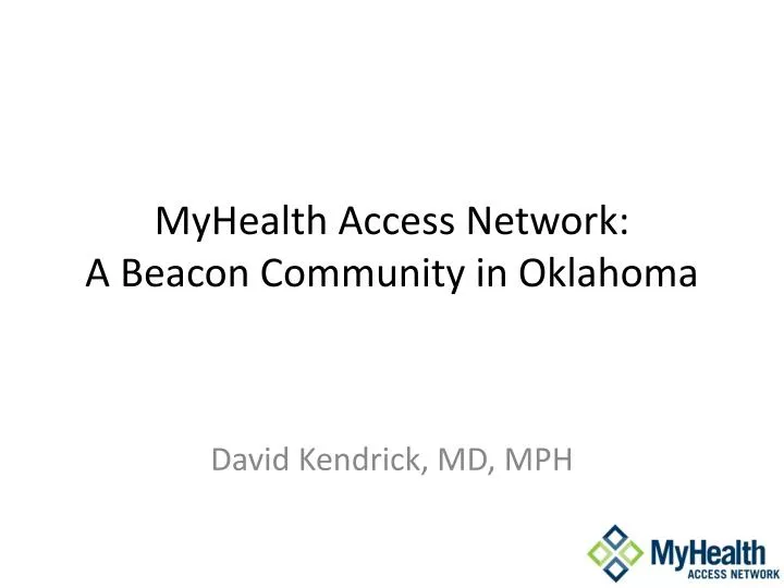myhealth access network a beacon community in oklahoma