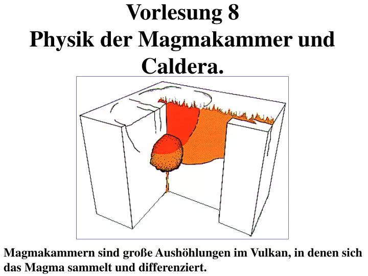 vorlesung 8 physik der magmakammer und caldera
