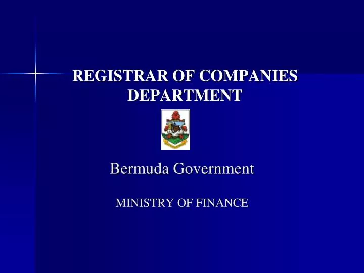 registrar of companies department