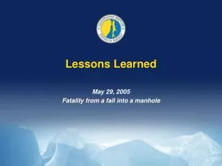 lessons learned