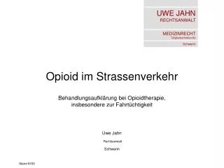 Opioid im Strassenverkehr