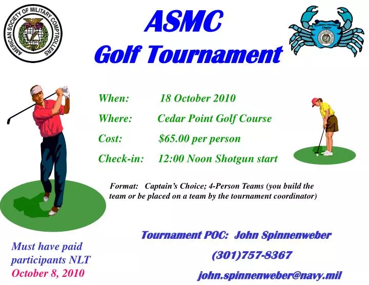 asmc golf tournament