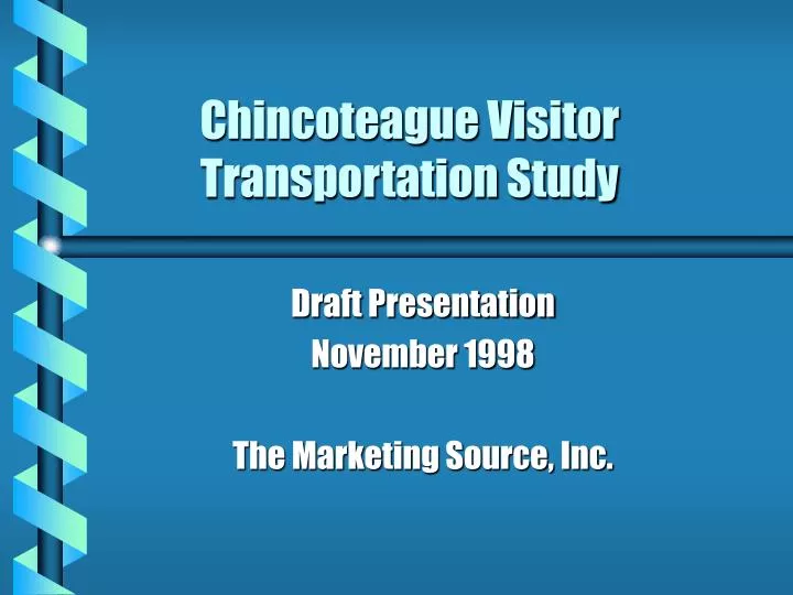 chincoteague visitor transportation study