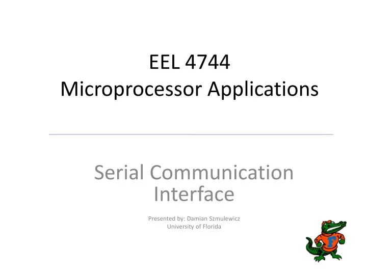 eel 4744 microprocessor applications
