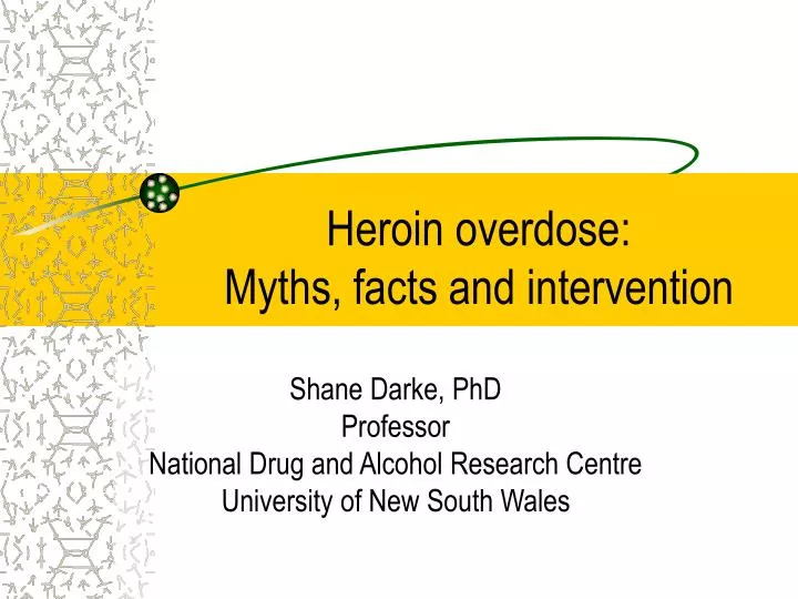 heroin overdose myths facts and intervention