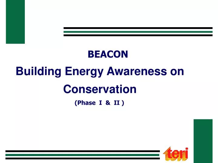 building energy awareness on conservation