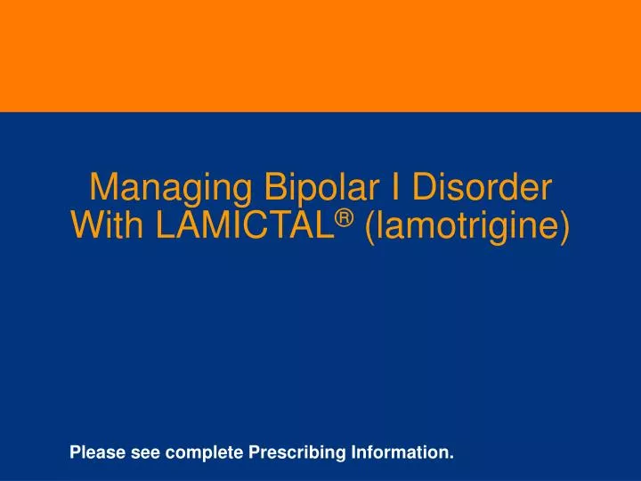 managing bipolar i disorder with lamictal lamotrigine