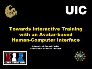 Towards Interactive Training with an Avatar-based Human-Computer Interface