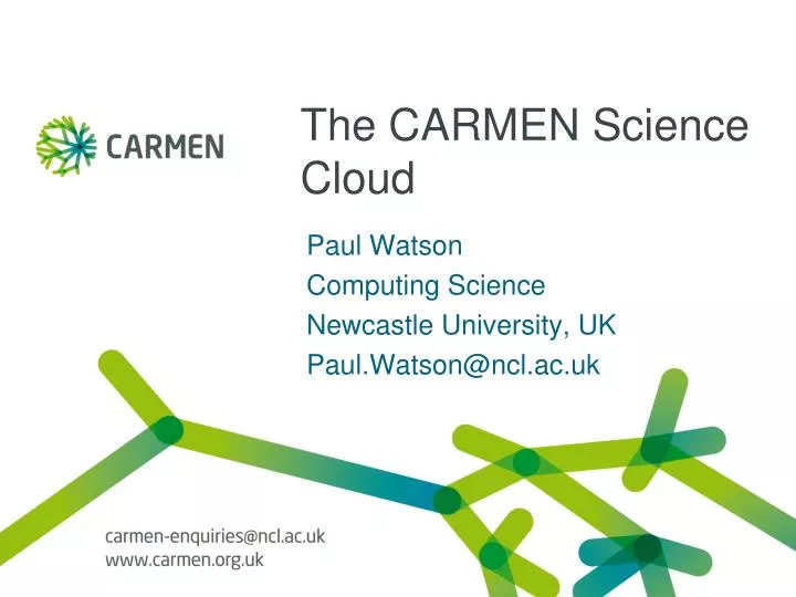 the carmen science cloud
