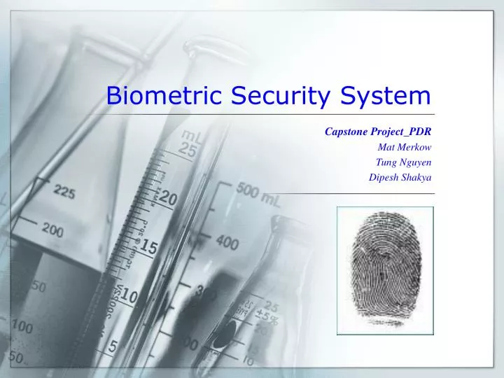 biometric security system