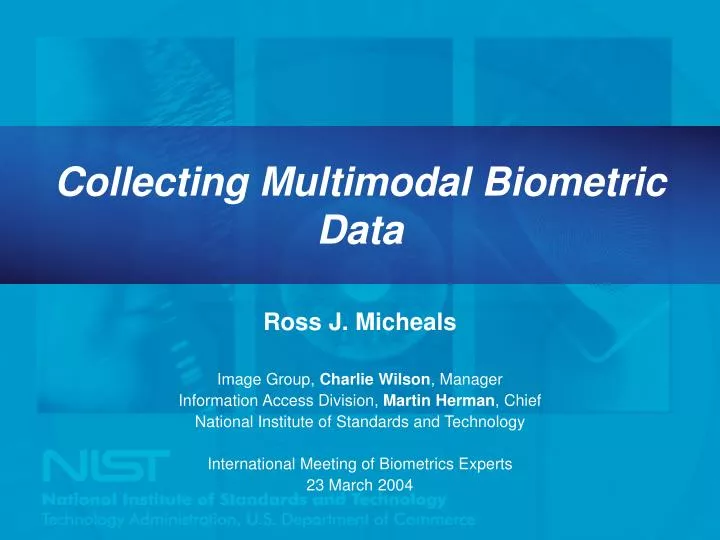 collecting multimodal biometric data