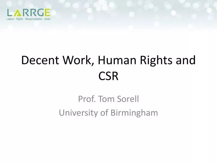decent work human rights and csr