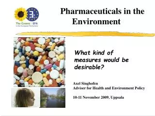 Pharmaceuticals in the 		Environment