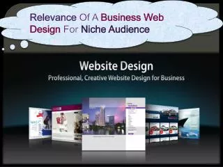 Relevance Of A Business Web Design For Niche Audience