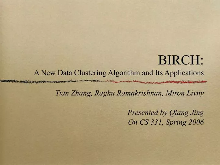 birch a new data clustering algorithm and its applications