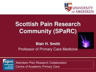 Scottish Pain Research Community (SPaRC)