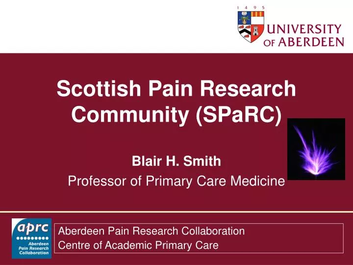 scottish pain research community sparc
