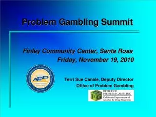 Problem Gambling Summit