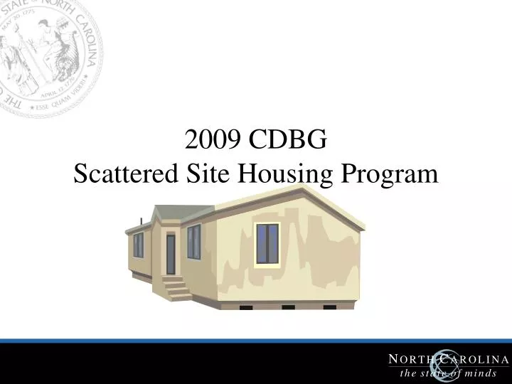 2009 cdbg scattered site housing program