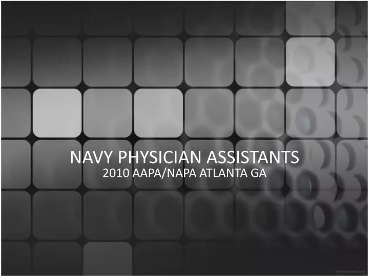 navy physician assistants