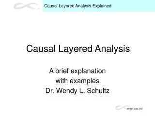 Causal Layered Analysis