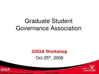 Graduate Student Governance Association
