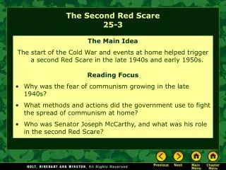 The Second Red Scare 25-3