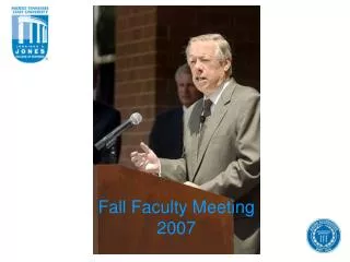 Fall Faculty Meeting 2007
