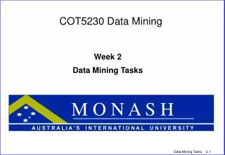 COT5230 Data Mining