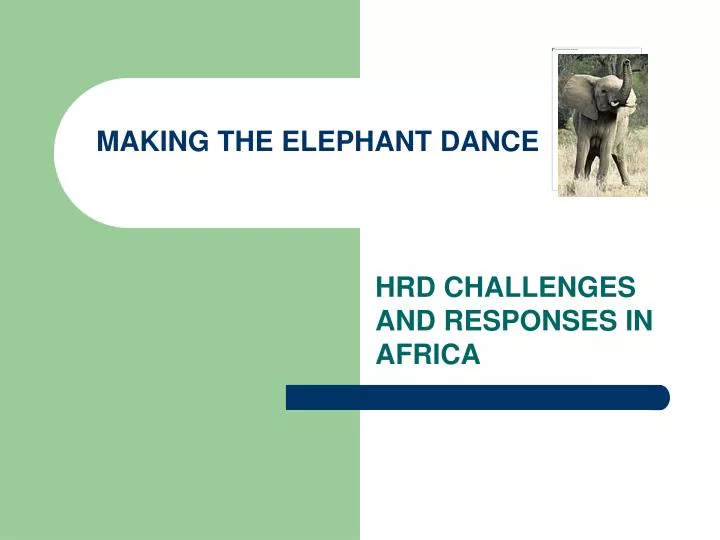 hrd challenges and responses in africa