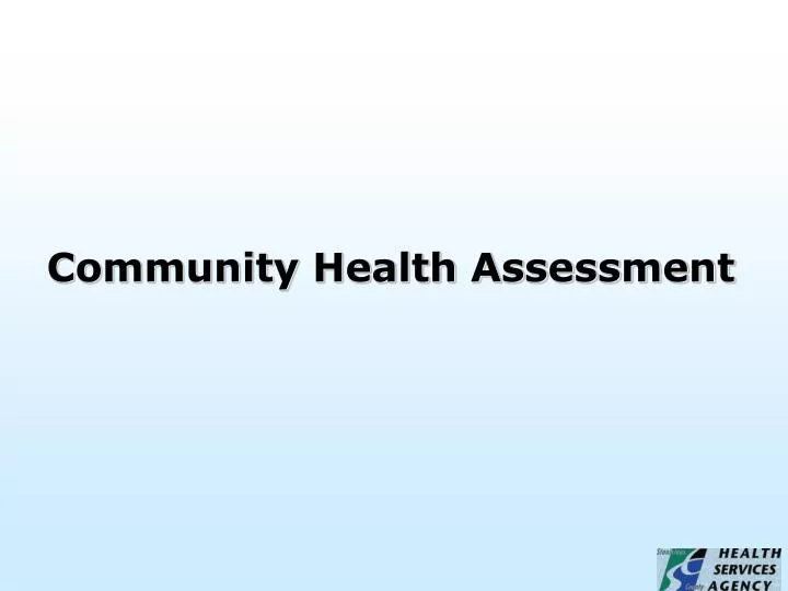 community health assessment