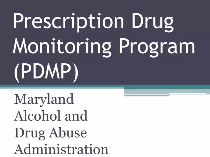 prescription drug monitoring program pdmp